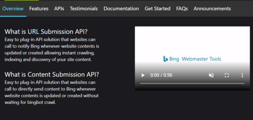 必应站长平台 - Bing Webmaster Tools